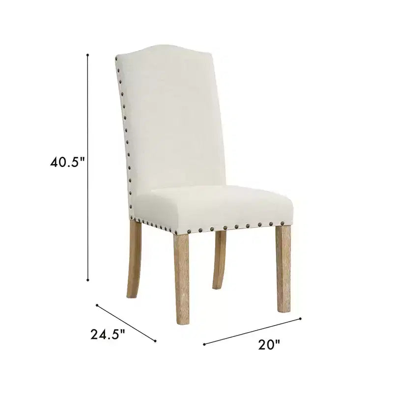 HomePop Set of 2 Curved Top Parson Dining Chairs