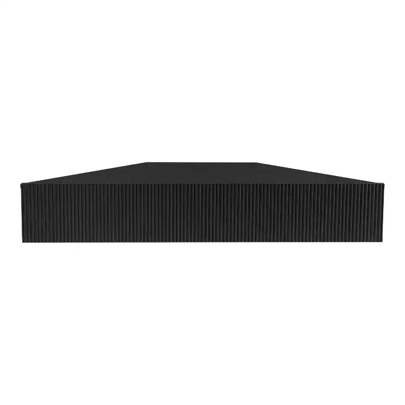 HOMES: Inside + Out Vondal Mid-Century Modern 3 Shelf Corner Floating Console TV Stand for TVs up to 50"