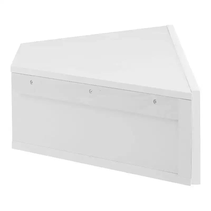 HOMES: Inside + Out Vondal Mid-Century Modern 3 Shelf Corner Floating Console TV Stand for TVs up to 50"