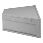 HOMES: Inside + Out Vondal Mid-Century Modern 3 Shelf Corner Floating Console TV Stand for TVs up to 50"