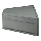 HOMES: Inside + Out Vondal Mid-Century Modern 3 Shelf Corner Floating Console TV Stand for TVs up to 50"
