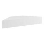 HOMES: Inside + Out Vondal Mid-Century Modern 3 Shelf Corner Floating Console TV Stand for TVs up to 50"