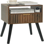 Comodino Piccolo in Legno con Cassetto - 30P x 40L x 60A cm