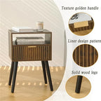 Comodino Piccolo in Legno con Cassetto - 30P x 40L x 60A cm
