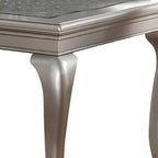 Tavolo da Pranzo Estensibile Reme da 170-213 cm, 6 Posti, Vetro Argento e Legno
