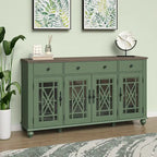 Mobile credenza/buffet da cucina in stile vintage con cassetti, larghezza 63 pollici