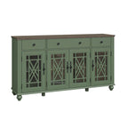 Mobile credenza/buffet da cucina in stile vintage con cassetti, larghezza 63 pollici