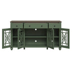 Mobile credenza/buffet da cucina in stile vintage con cassetti, larghezza 63 pollici