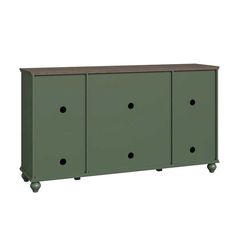 Mobile credenza/buffet da cucina in stile vintage con cassetti, larghezza 63 pollici