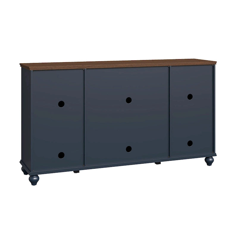 Mobile credenza/buffet da cucina in stile vintage con cassetti, larghezza 63 pollici