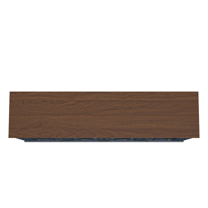 Mobile credenza/buffet da cucina in stile vintage con cassetti, larghezza 63 pollici