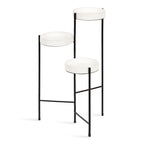 Fioriera moderna a 3 ripiani in metallo Kate and Laurel Finn - 16x21x30