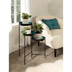 Fioriera moderna a 3 ripiani in metallo Kate and Laurel Finn - 16x21x30