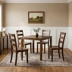 HOMES: Inside + Out 5pc Danca Transitional Square Dining Table Set