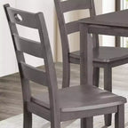 HOMES: Inside + Out 5pc Danca Transitional Square Dining Table Set