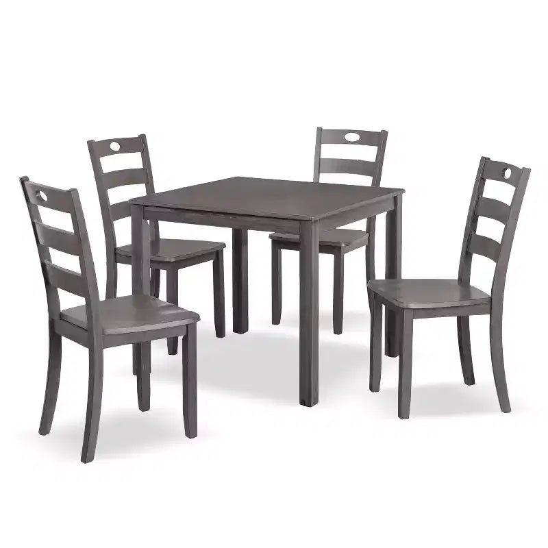 HOMES: Inside + Out 5pc Danca Transitional Square Dining Table Set