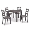 HOMES: Inside + Out 5pc Danca Transitional Square Dining Table Set
