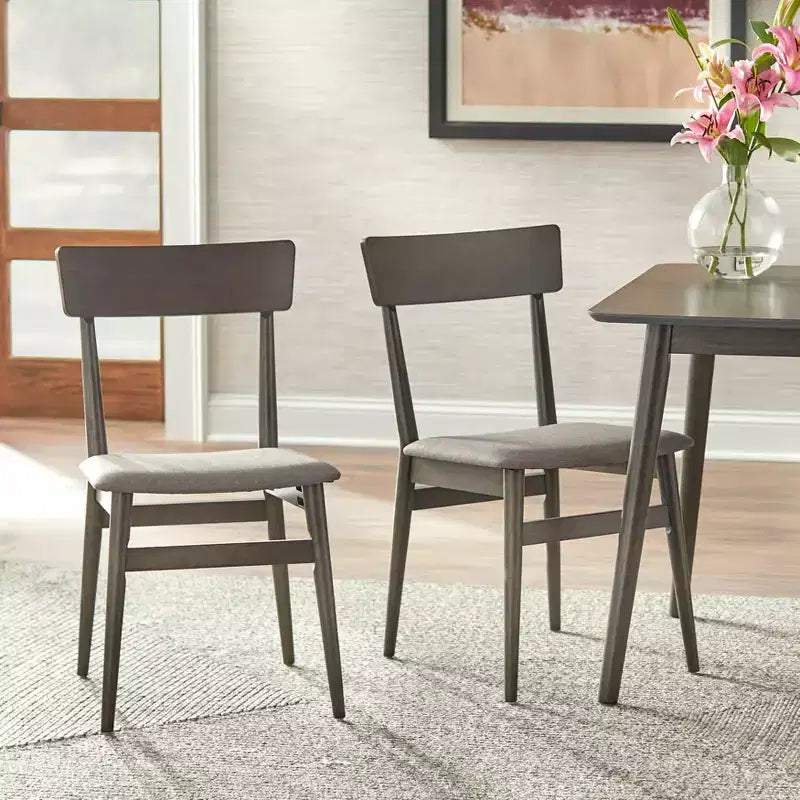 Lifestorey Set of 2 Newington Mid-Century Dining Chairs