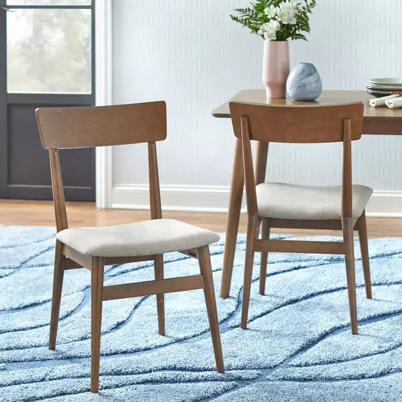 Lifestorey Set of 2 Newington Mid-Century Dining Chairs