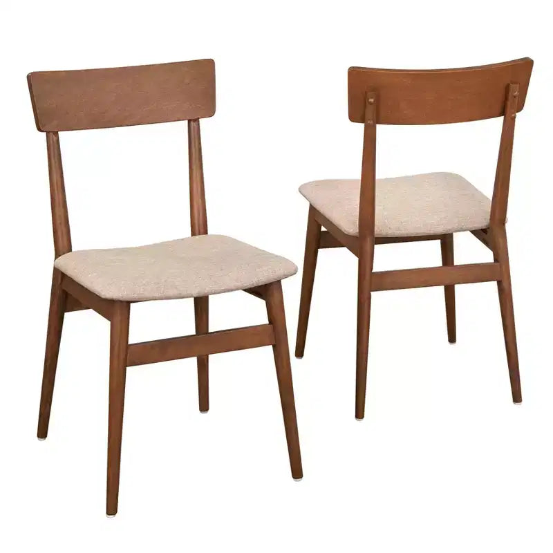 Lifestorey Set of 2 Newington Mid-Century Dining Chairs