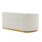 131.89" Daria Linen Upholstered Sofa Sectional with Pillows - Manhattan