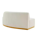 131.89" Daria Linen Upholstered Sofa Sectional with Pillows - Manhattan