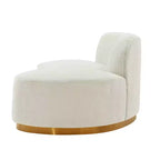 131.89" Daria Linen Upholstered Sofa Sectional with Pillows - Manhattan