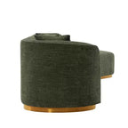 131.89" Daria Linen Upholstered Sofa Sectional with Pillows - Manhattan