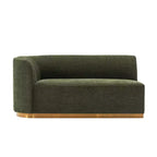 131.89" Daria Linen Upholstered Sofa Sectional with Pillows - Manhattan