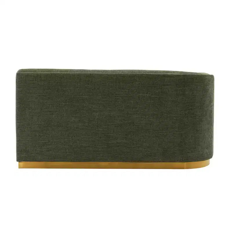 131.89" Daria Linen Upholstered Sofa Sectional with Pillows - Manhattan