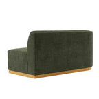 131.89" Daria Linen Upholstered Sofa Sectional with Pillows - Manhattan