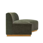 131.89" Daria Linen Upholstered Sofa Sectional with Pillows - Manhattan