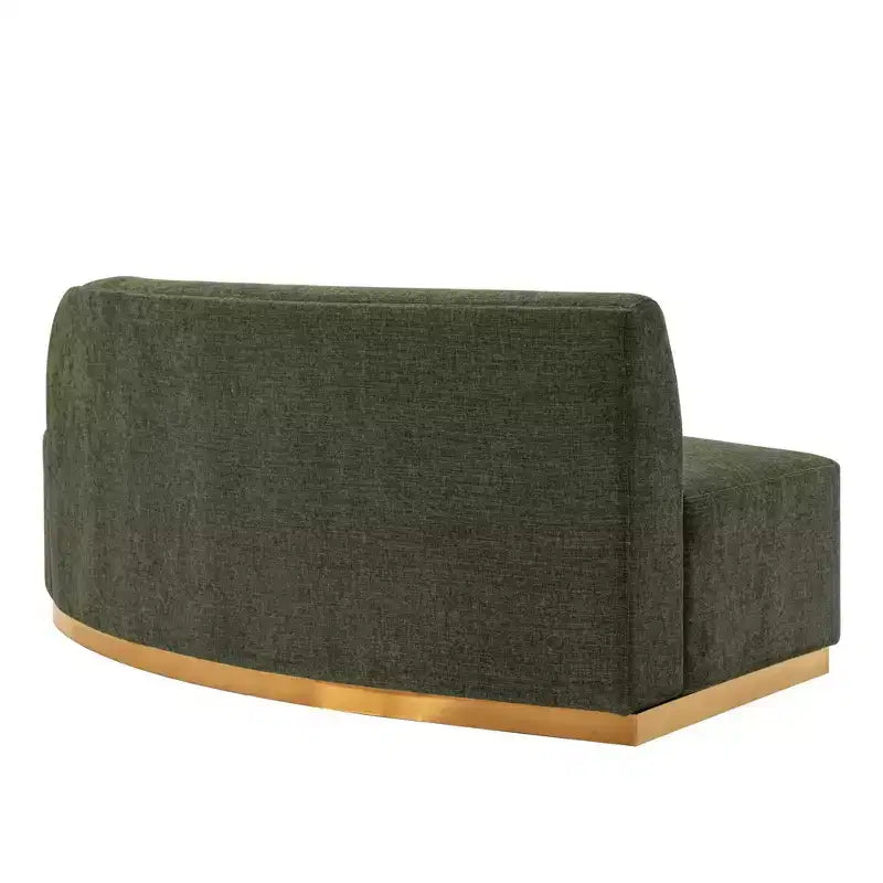 131.89" Daria Linen Upholstered Sofa Sectional with Pillows - Manhattan