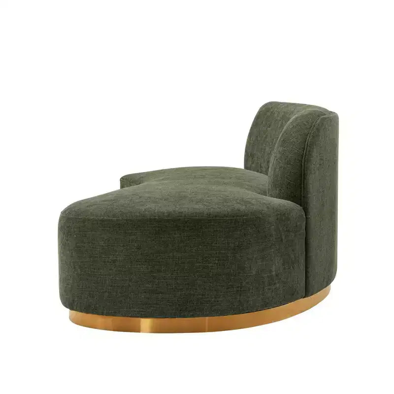 131.89" Daria Linen Upholstered Sofa Sectional with Pillows - Manhattan