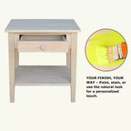 International Concepts Spencer End Table Antique