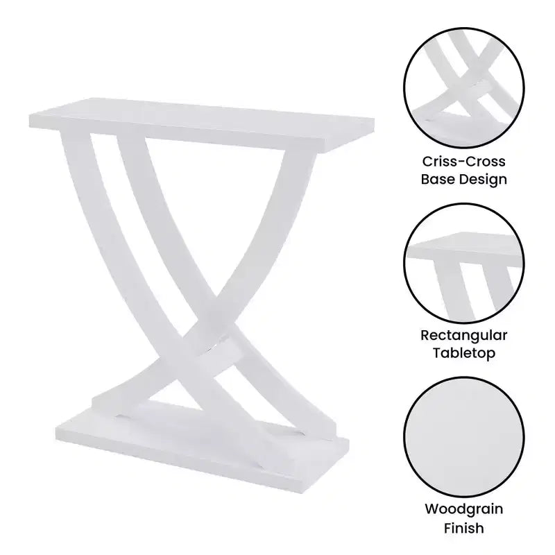 Breighton Home Newport Criss-Cross Console Table