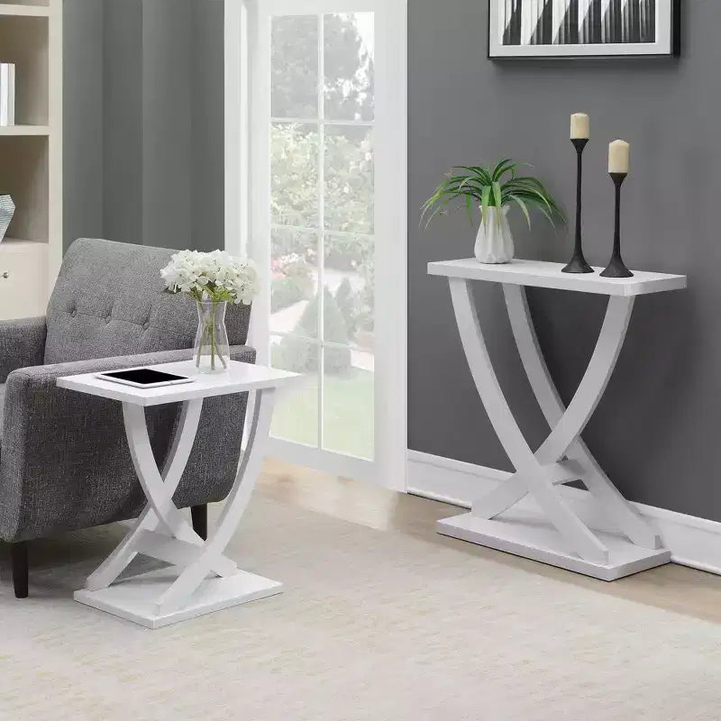Breighton Home Newport Criss-Cross Console Table