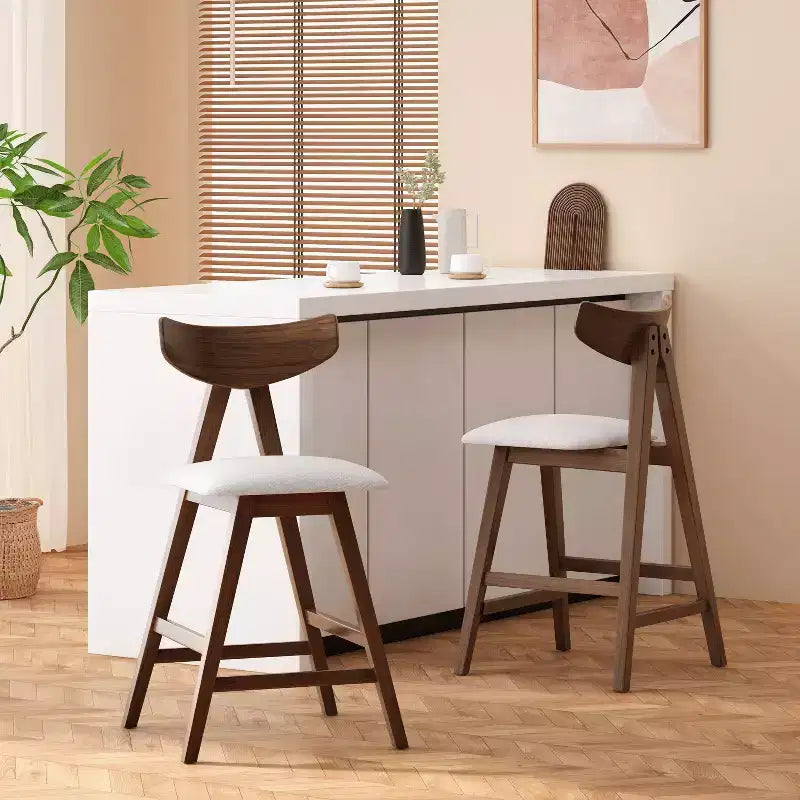 Christopher Knight Home Set of 2 Stocker Upholstered Counter Height Barstools