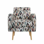 Handy Living Mindy Mid-Century Modern Accent Armchair Prism Pattern
