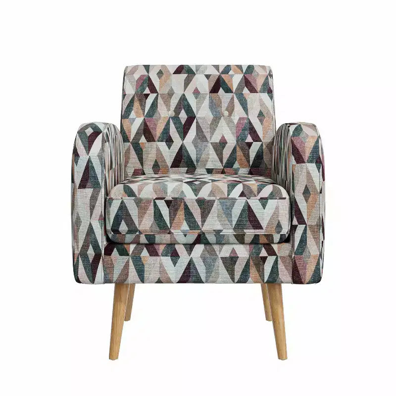 Handy Living Mindy Mid-Century Modern Accent Armchair Prism Pattern