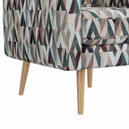 Handy Living Mindy Mid-Century Modern Accent Armchair Prism Pattern