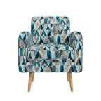 Handy Living Mindy Mid-Century Modern Accent Armchair Prism Pattern