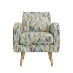 Handy Living Mindy Mid-Century Modern Accent Armchair Prism Pattern