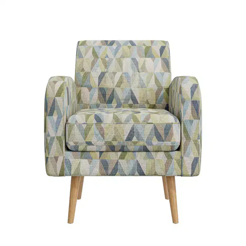 Handy Living Mindy Mid-Century Modern Accent Armchair Prism Pattern