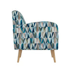 Handy Living Mindy Mid-Century Modern Accent Armchair Prism Pattern