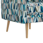 Handy Living Mindy Mid-Century Modern Accent Armchair Prism Pattern