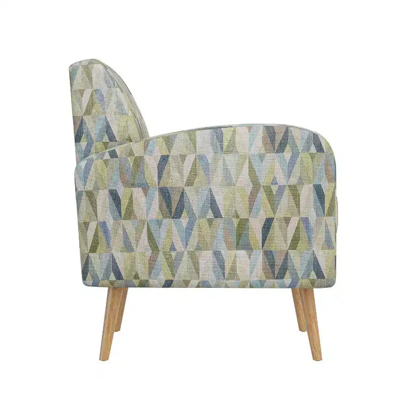 Handy Living Mindy Mid-Century Modern Accent Armchair Prism Pattern