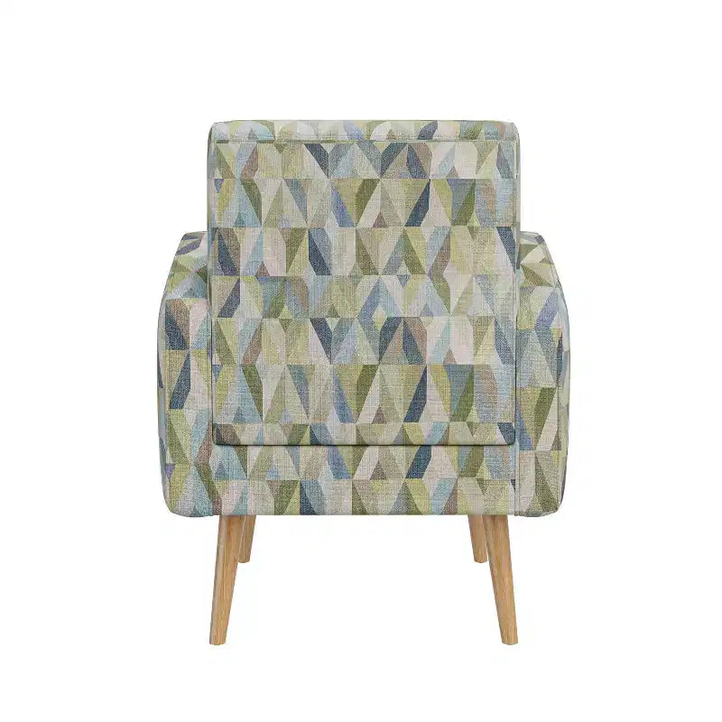 Handy Living Mindy Mid-Century Modern Accent Armchair Prism Pattern