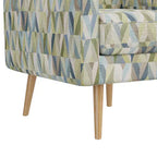 Handy Living Mindy Mid-Century Modern Accent Armchair Prism Pattern