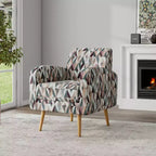 Handy Living Mindy Mid-Century Modern Accent Armchair Prism Pattern